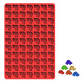 Mini Cartoon Animal Cookie Silicone Baking Mould(Car Red)