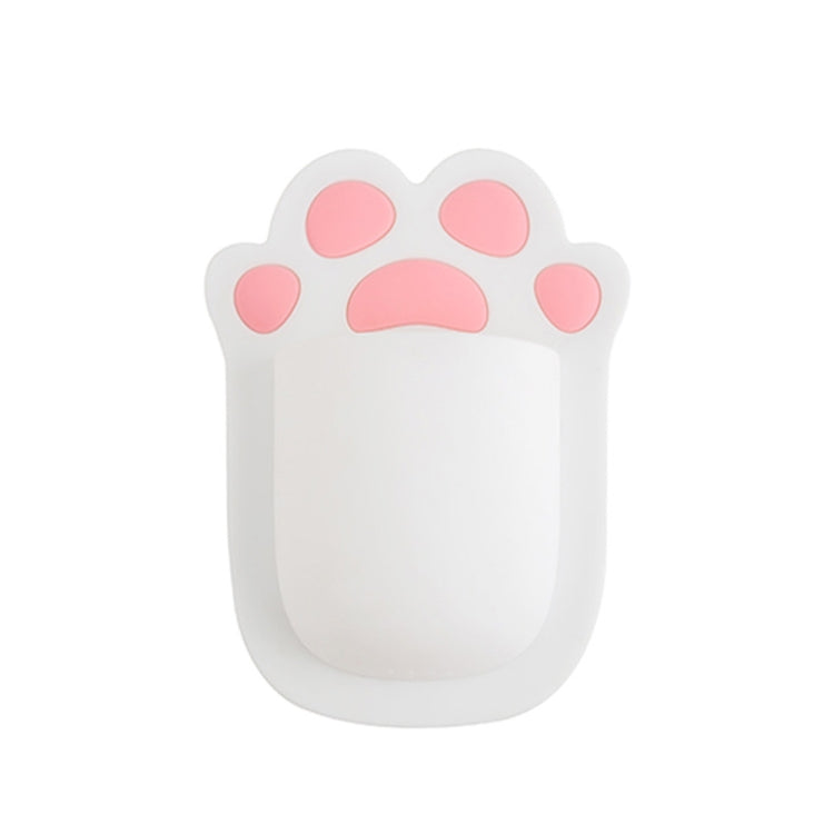 Wall Toiletries Free Installation Silicone Shelf(Cat Paw)
