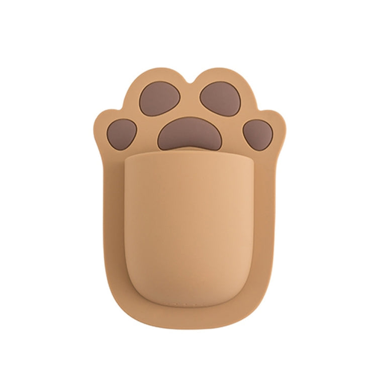 Wall Toiletries Free Installation Silicone Shelf(Bear Paw)