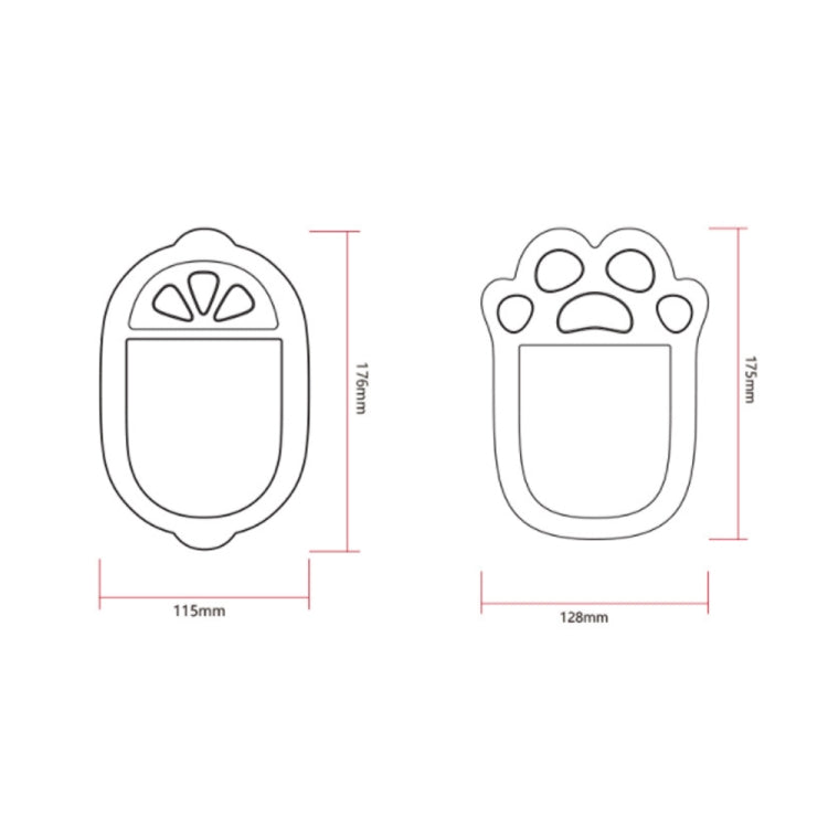 Wall Toiletries Free Installation Silicone Shelf(Bear Paw)