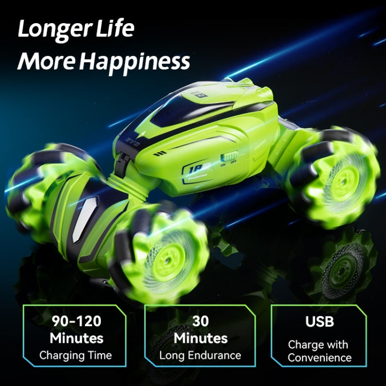 JJR/C Q110 2.4G Remote Control Stunt Climbing Drift Twist Car(Green)