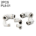 PL8-01 LAIZE 2pcs PL Elbow Pneumatic Quick Fitting Connector