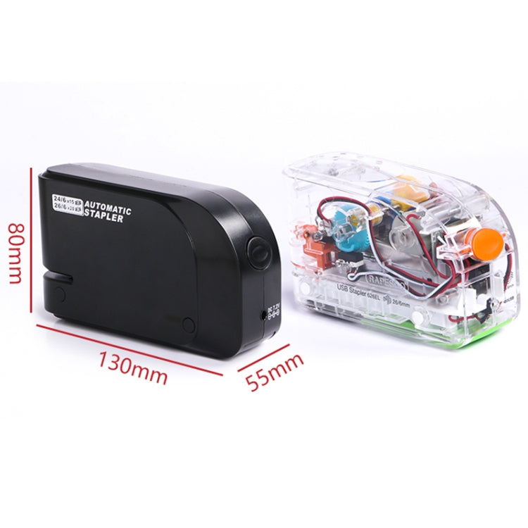 Electric Induction Stapler Automatic Portable Office Bookbinding(Black)
