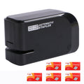 Electric Induction Stapler Automatic Office Bookbinding with 5 Boxes of Staples(Black)