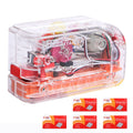 Electric Induction Stapler Automatic Office Bookbinding with 5 Boxes of Staples(Transparent)