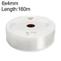 LAIZE Pneumatic Compressor Air Flexible PU Tube, Specification:6x4mm, 160m(Transparent)