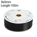 LAIZE Pneumatic Compressor Air Flexible PU Tube, Specification:8x5mm, 100m(Black)