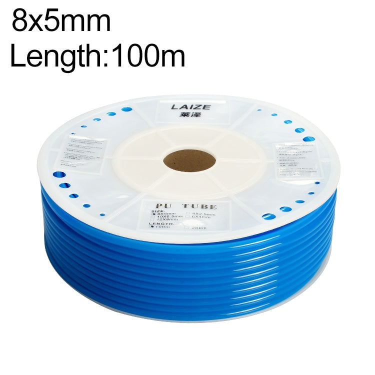 LAIZE Pneumatic Compressor Air Flexible PU Tube, Specification:8x5mm, 100m(Blue)