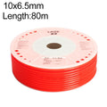 LAIZE Pneumatic Compressor Air Flexible PU Tube, Specification:10x6.5mm, 80m(Red)