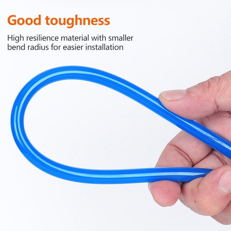 LAIZE Pneumatic Compressor Air Flexible PU Tube, Specification:10x6.5mm, 80m(Transparent)