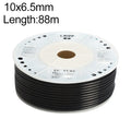 LAIZE Pneumatic Compressor Air Flexible PU Tube, Specification:10x6.5mm, 88m(Black)