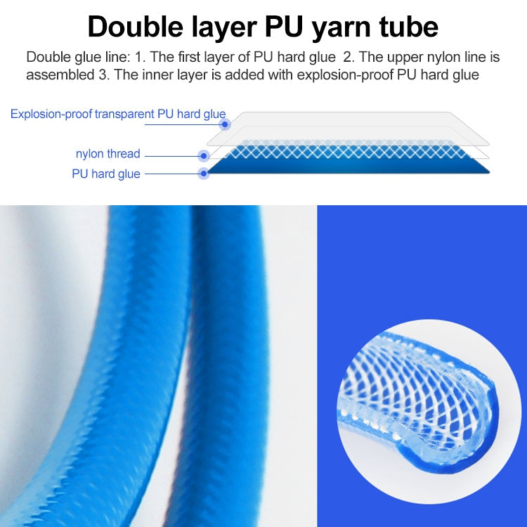 LAIZE Automatic Retractable Air Hose Reel Pneumatic PU Tube, Specification:8x5mm, 12m