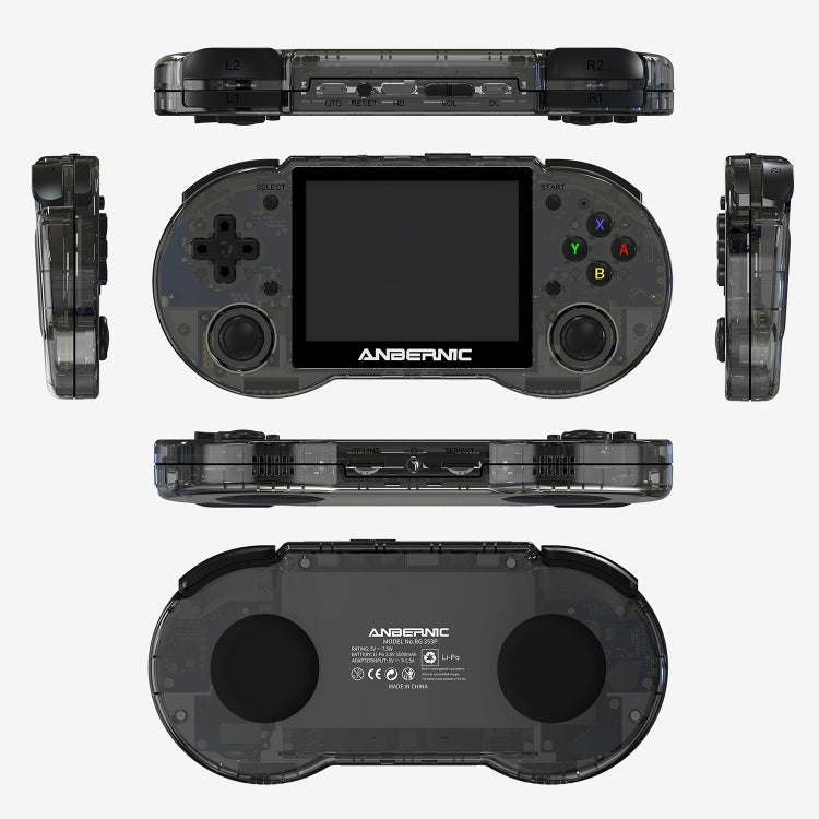 ANBERNIC RG353P Handheld Game Console 3.5 inch Screen Android Linux System 16G(Black)