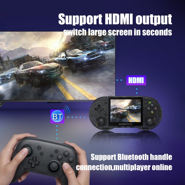 ANBERNIC RG353P Handheld Game Console 3.5 inch Screen Android Linux System 16G(Black)