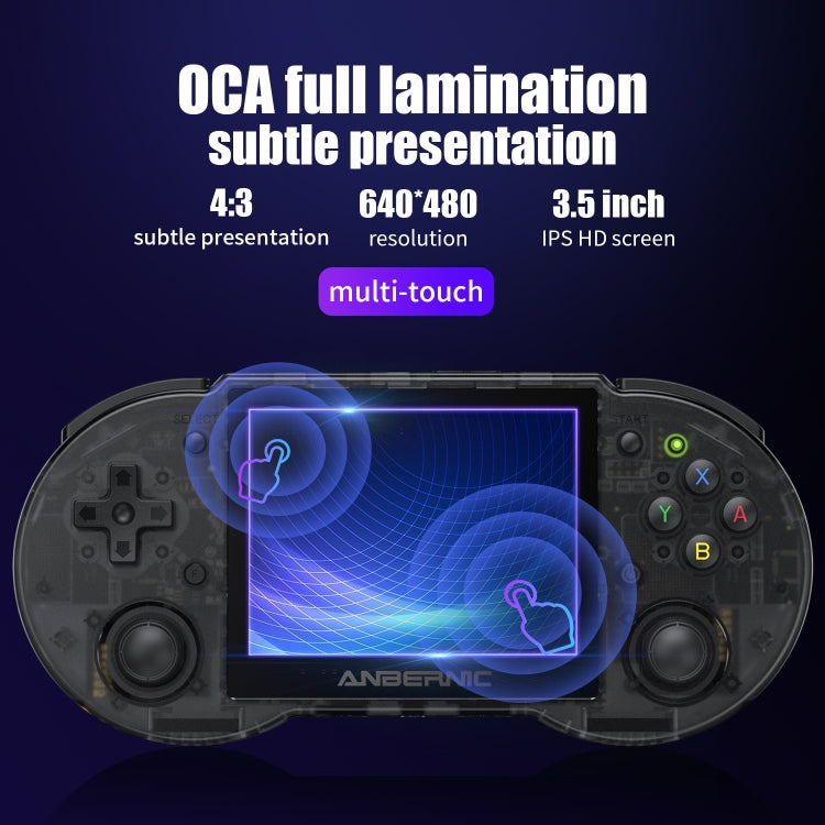 ANBERNIC RG353P Handheld Game Console 3.5 inch Screen Android Linux System 16G+256G(Grey)