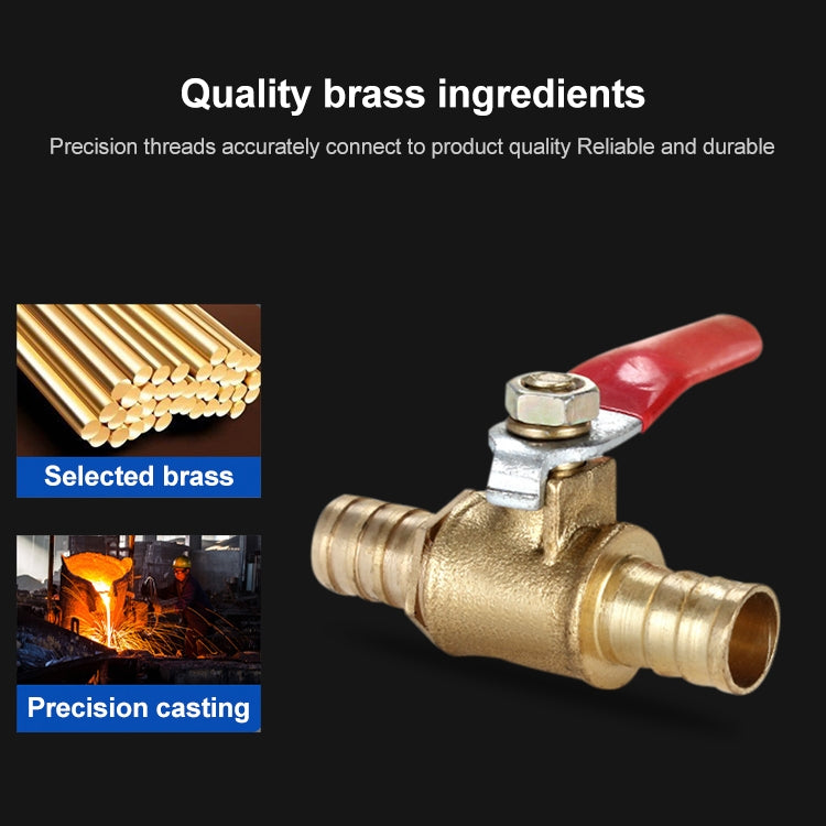 LAIZE Pneumatic Hose Barb Brass Shutoff Ball Valve, Specification:6mm