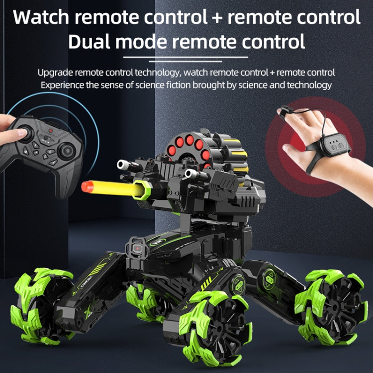 DM-528 Four-wheel Battle Blooming Tire Spray Remote Control Car, Specification:Single Control Water Bomb(Green)