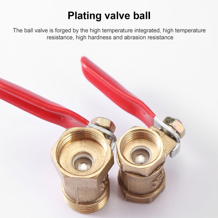 LAIZE Pneumatic Hose Connector Copper Ball Valve, Specification:Inside and Outside 4 1/2 inch