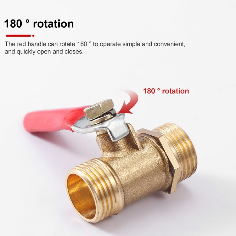 LAIZE Pneumatic Hose Connector Copper Ball Valve, Specification:Inside and Outside 4 1/2 inch