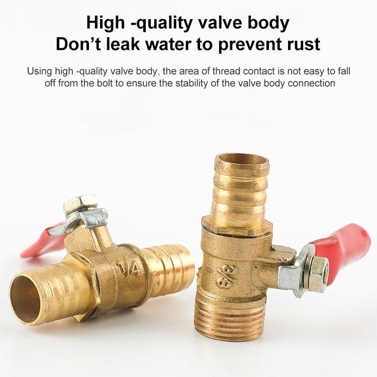 LAIZE Pneumatic Hose Connector Copper Ball Valve, Specification:Double Inside 1 1/8 inch