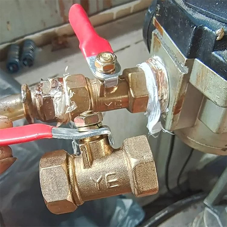 LAIZE Pneumatic Hose Connector Copper Ball Valve, Specification:Double Inside 4 1/2 inch