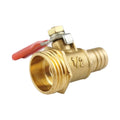 LAIZE Pneumatic Hose Connector Copper Ball Valve, Specification:Outside 4-Barb 12mm