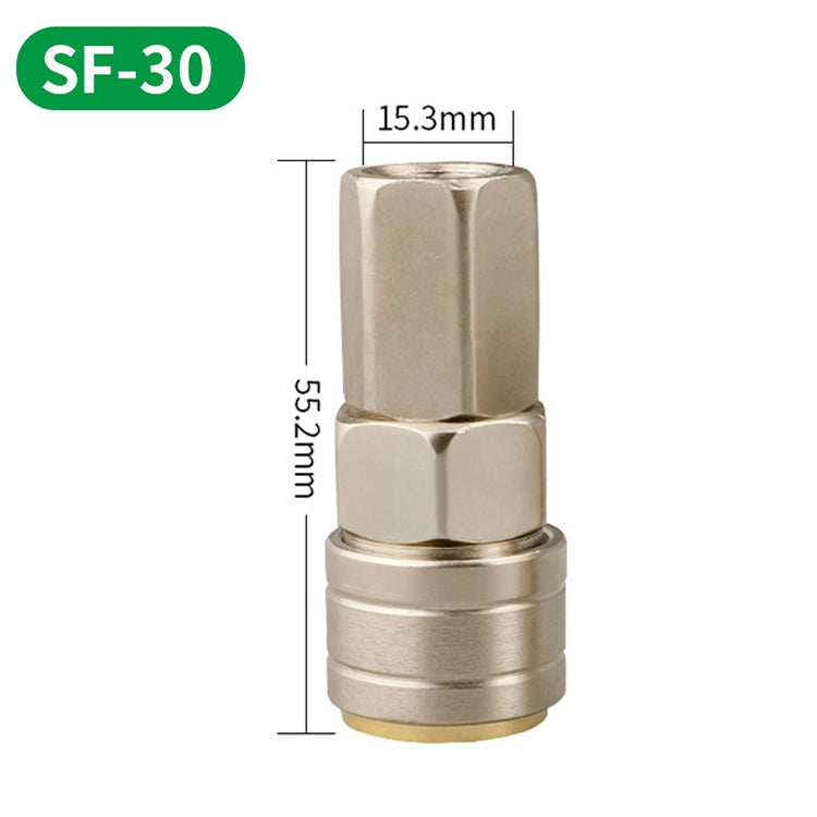 LAIZE SF-30 10pcs C-type Self-lock Pneumatic Quick Fitting Connector