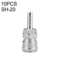 LAIZE SH-20 10pcs C-type Self-lock Air Tube Pneumatic Quick Fitting Connector