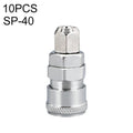 LAIZE SP-40 10pcs C-type Self-lock Air Tube Pneumatic Quick Fitting Connector