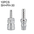 LAIZE SH+PH-30 10pcs C-type Self-lock Air Tube Pneumatic Quick Fitting Connector