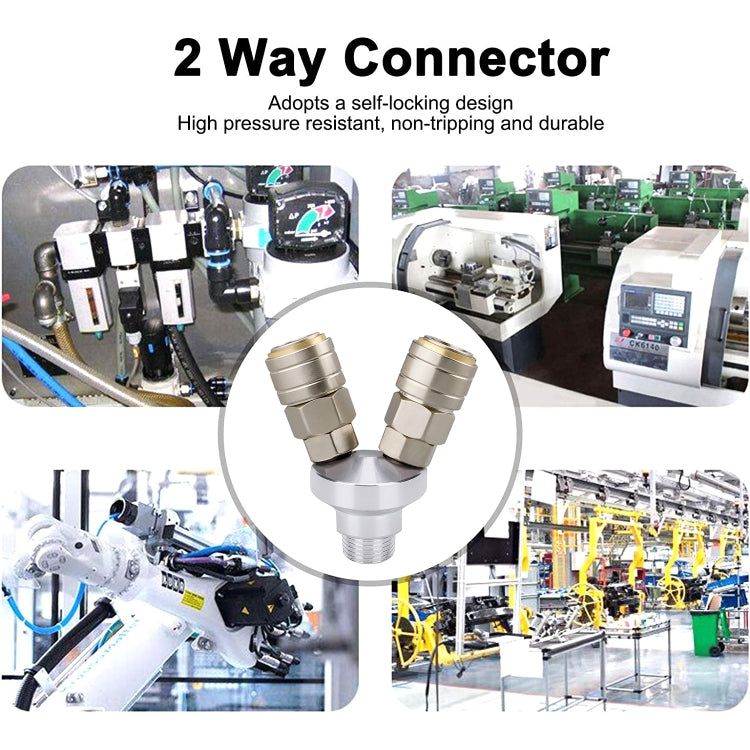 LAIZE Two Way G1/2 C-type Self-lock Pneumatic Components