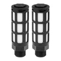 LAIZE Plastic Pneumatic Muffler, Caliber:1 Point(Black)