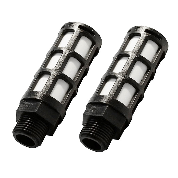 LAIZE Plastic Pneumatic Muffler, Caliber:1 Point(Black)