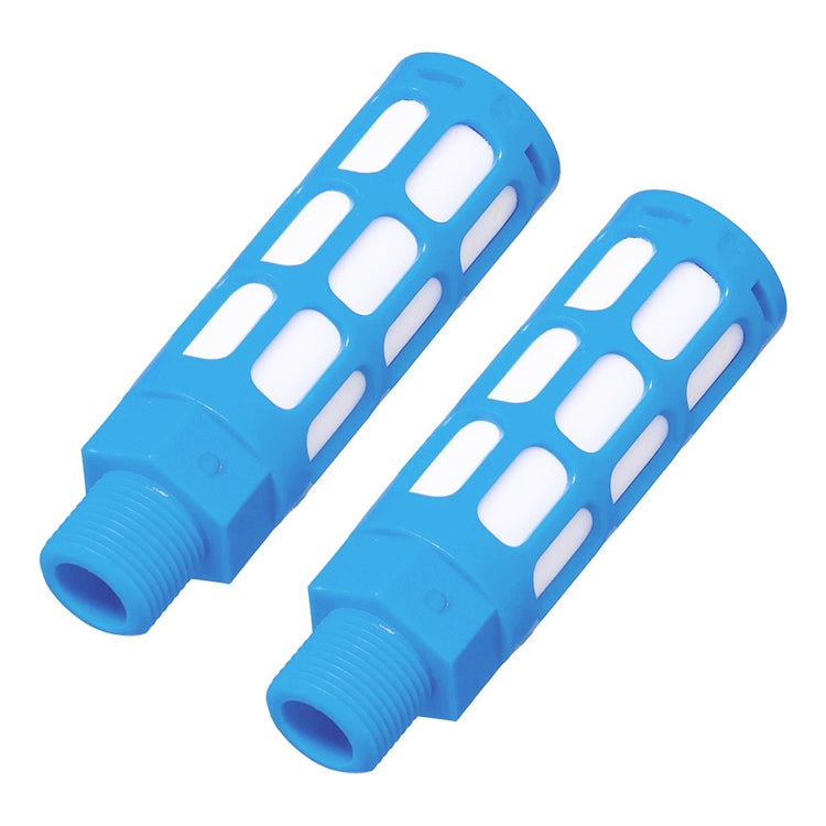 LAIZE Plastic Pneumatic Muffler, Caliber:1 Point(Blue)