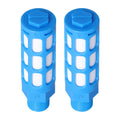 LAIZE Plastic Pneumatic Muffler, Caliber:2 Point(Blue)
