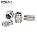 PC6-M5 LAIZE Nickel Plated Copper Male Thread Straight Pneumatic Quick Connector