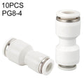 PG8-4 LAIZE 10pcs PG Reducing Straight Pneumatic Quick Fitting Connector