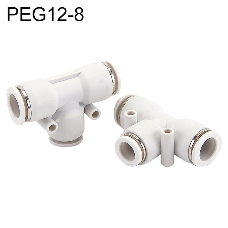 PEG12-8 LAIZE PW T-type Tee Reducing Pneumatic Quick Fitting Connector