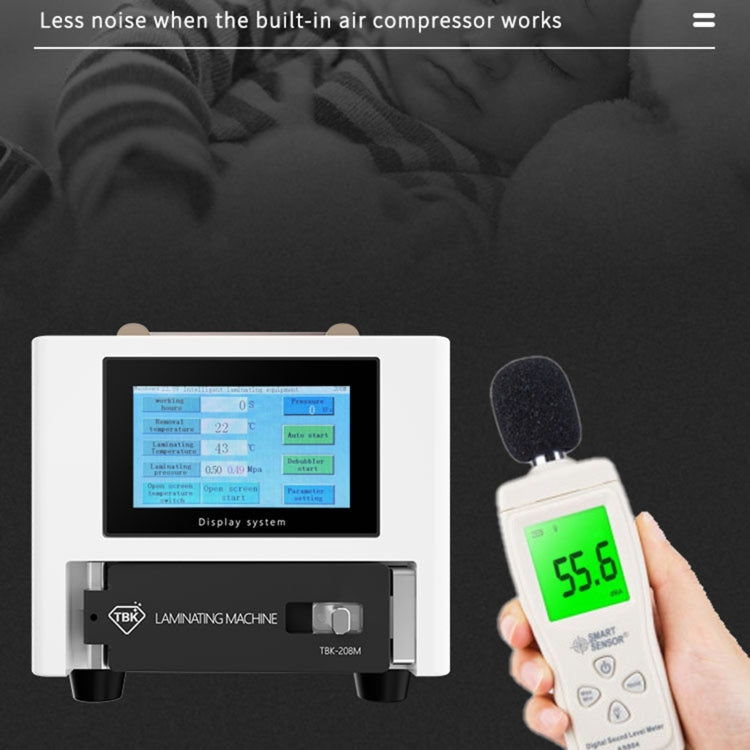 TBK 208M 3 in 1 Mini LCD Touch Screen Vacuum Laminating Bubble Remover Machine, Plug:AU Plug