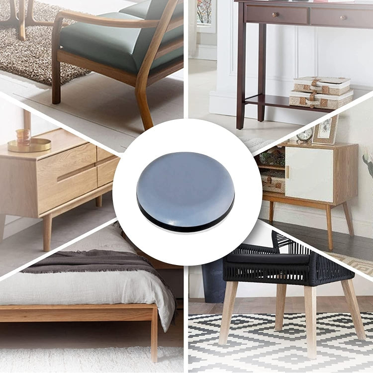 16 in 1 20mm Round Table Chairs Non-slip Foot Mat