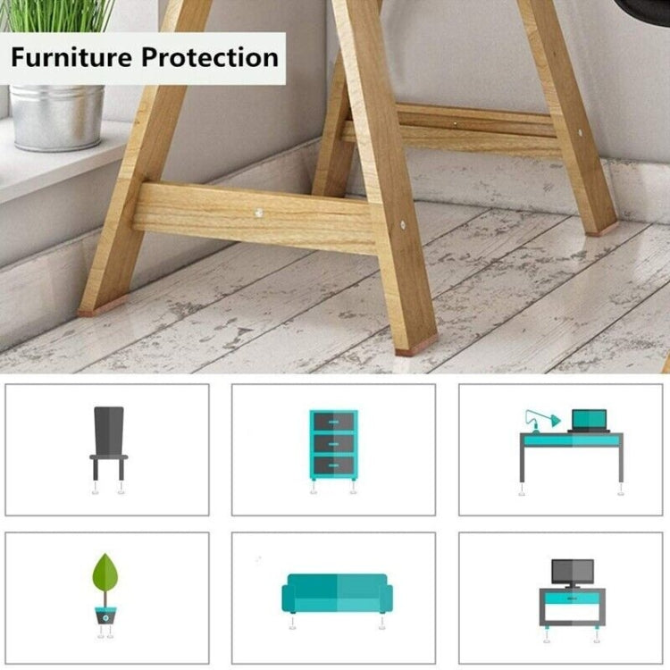 2pcs 22mm Round Plaid EVA Table Sofa Slip-proof Noise-reducing Foot Pads
