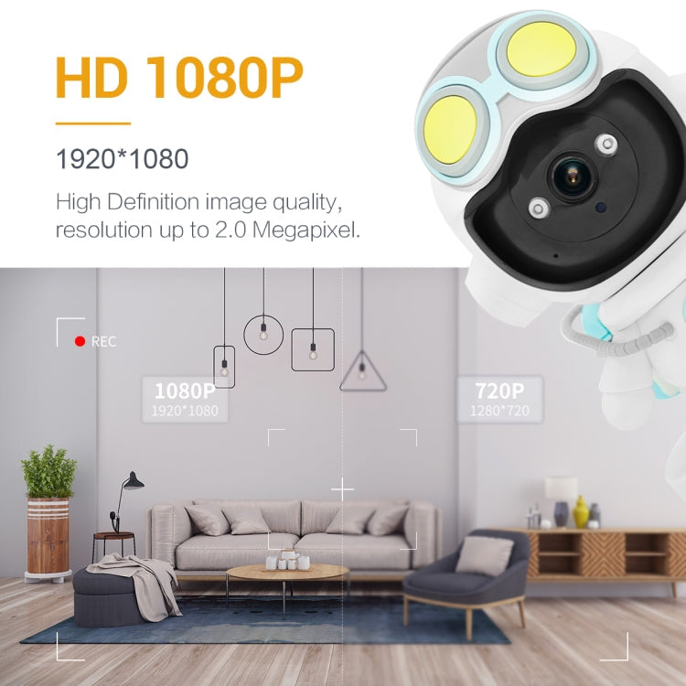ESCAM PT211 Motion Detection & Tracking 2MP Sound Alarm Cloud Storage Two-way Audio Night Vision WiFi Camera, Plug Type:AU Plug