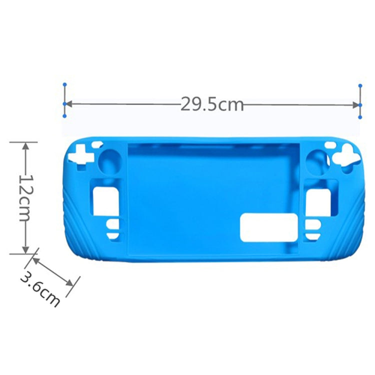 For Steam Deck Shockproof Silicone Game Console Protective Case(Pink)