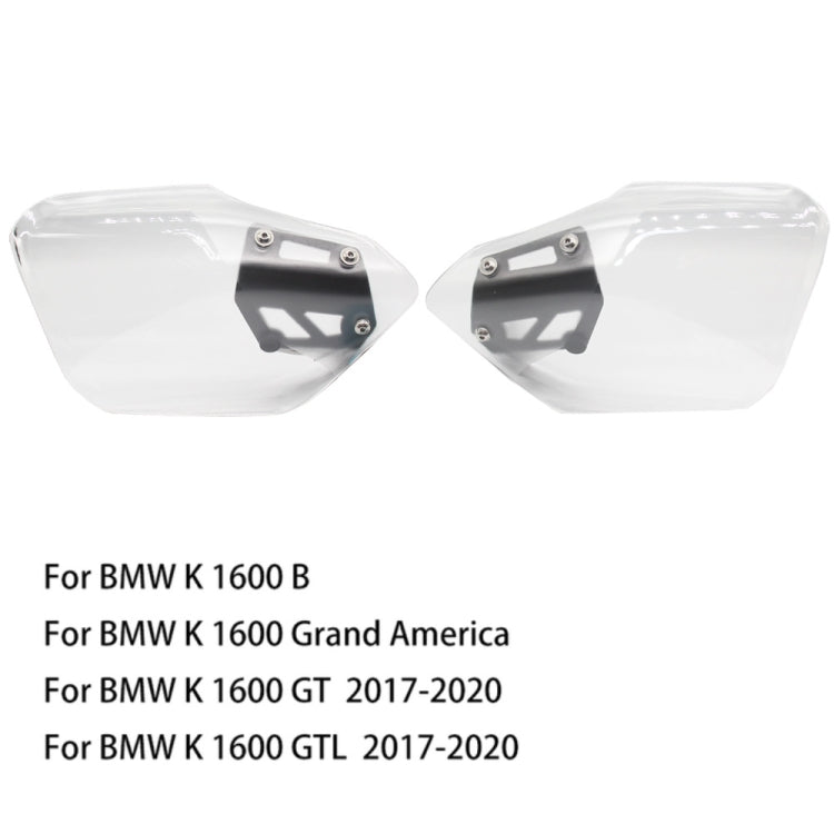 For BMW K 1600 B / K 1600 GT MO-HS005 Motorcycle Windshield Hand Guards Protectors(Transparent)
