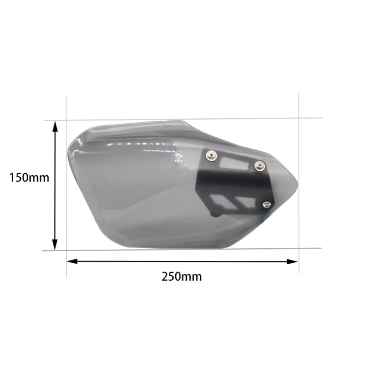 For BMW K 1600 B / K 1600 GT MO-HS005 Motorcycle Windshield Hand Guards Protectors(Transparent)