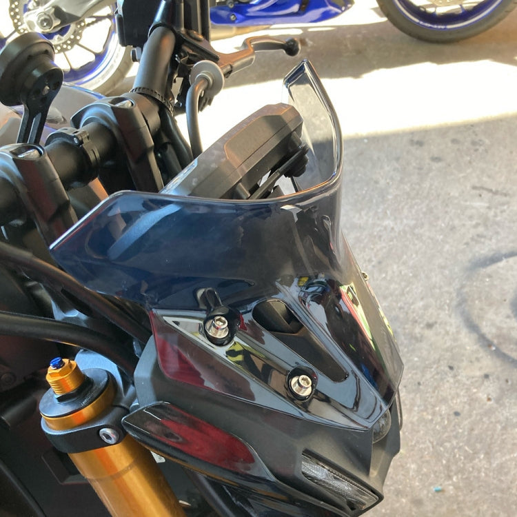 For Yamaha MT09 FZ09 21-22 Motorcycle Airflow Deflector Windshield(Black)