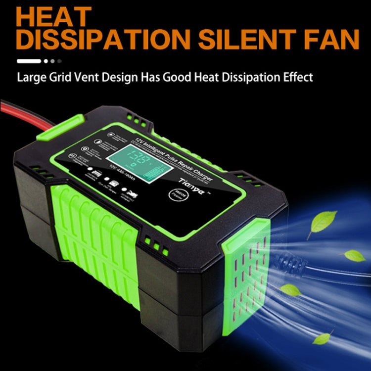 Motorcycle / Car Battery Smart Charger with LCD Screen, Plug Type:US Plug