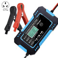Motorcycle / Car Battery Smart Charger with LCD Creen, Plug Type:AU Plug(Blue)