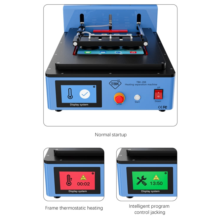 TBK 288L Built-in Vacuum Pump Automatic LCD Screen Heating Separator Machine(EU Plug)