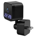 DP27 1080P Clock Plug Card WiFi Camera, Support Two-way Voice Intercom & Mobile Monitoring, Specification:US Plug(Black)